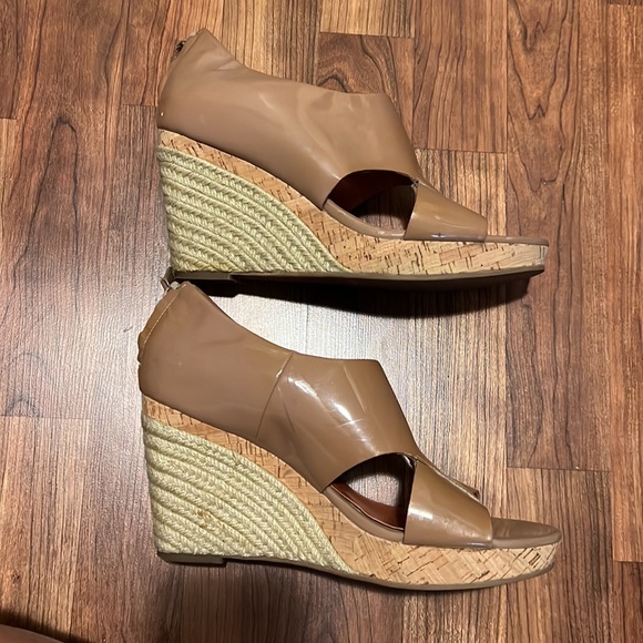 Cole Haan Tan Patent Leather Wedges - Picture 6 of 6